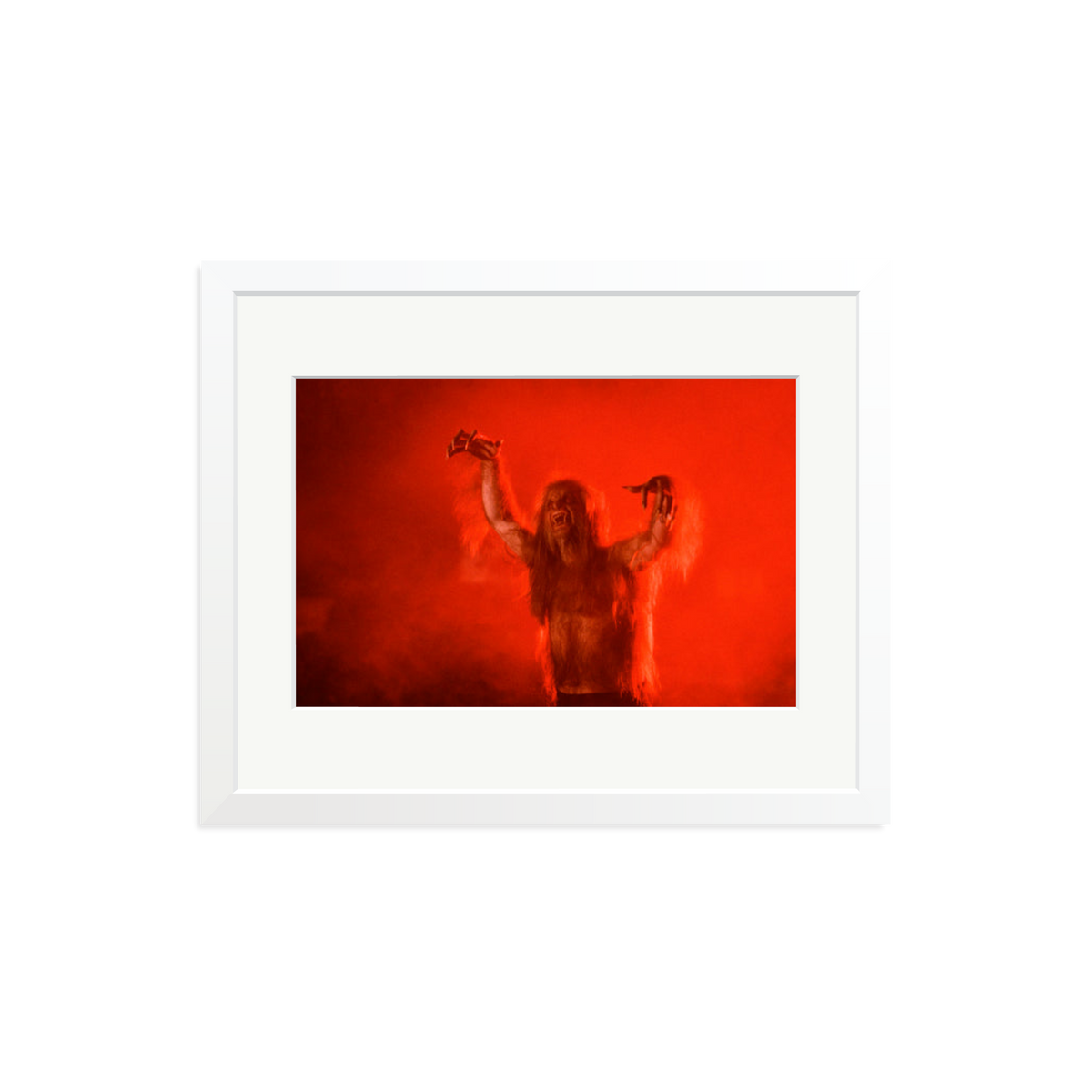 Ozzy Osbourne Bark at the Moon Framed Print White Medium