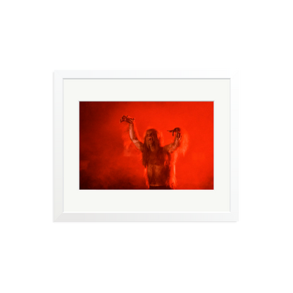 Ozzy Osbourne Bark at the Moon Framed Print White Medium