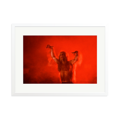 Ozzy Osbourne Bark at the Moon Framed Print White XL