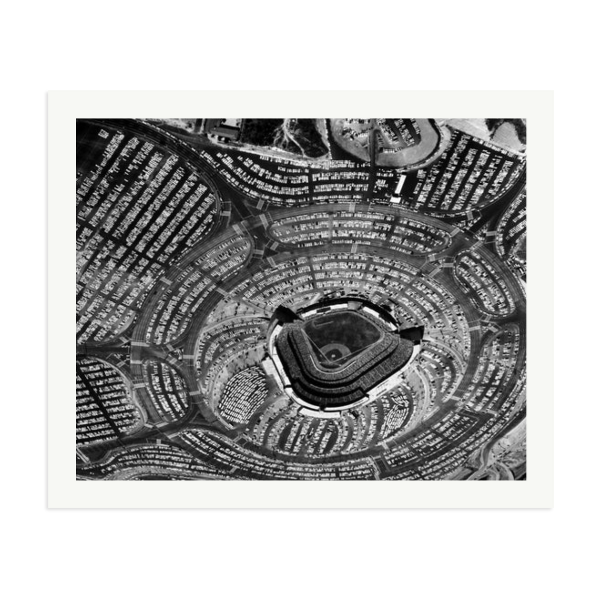 LA Dodgers Stadium Framed Print Print Only XXL