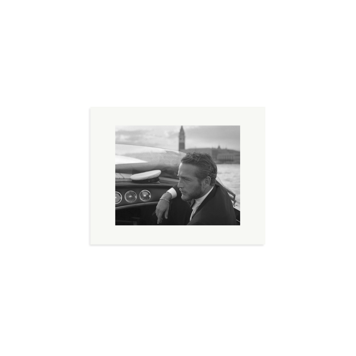Paul Newman in Venice Framed Print Print Only Small