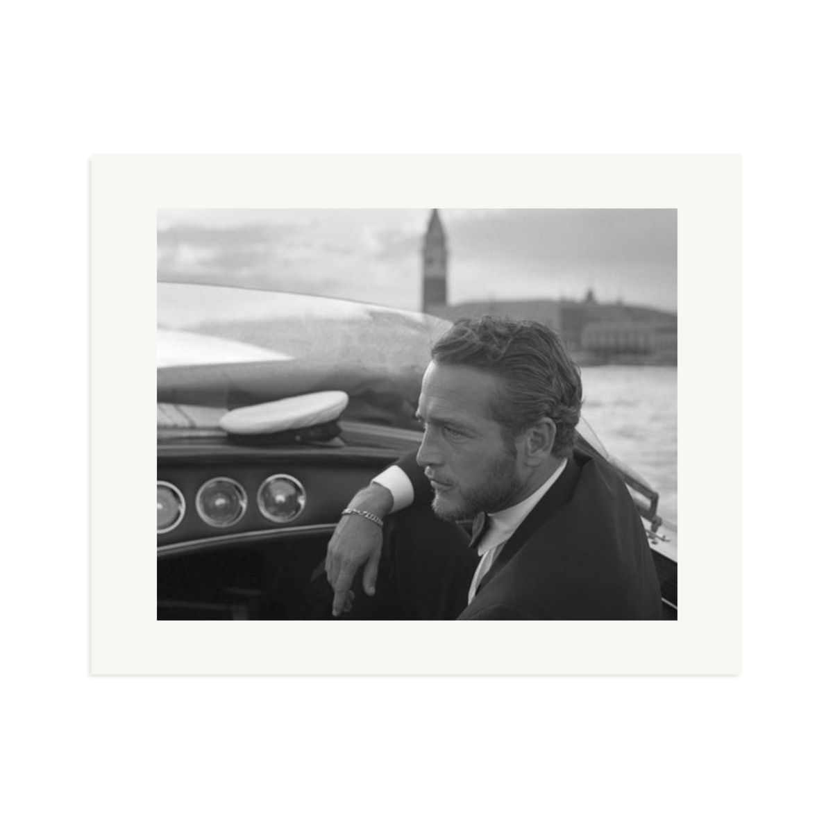 Paul Newman in Venice Framed Print Print Only XL