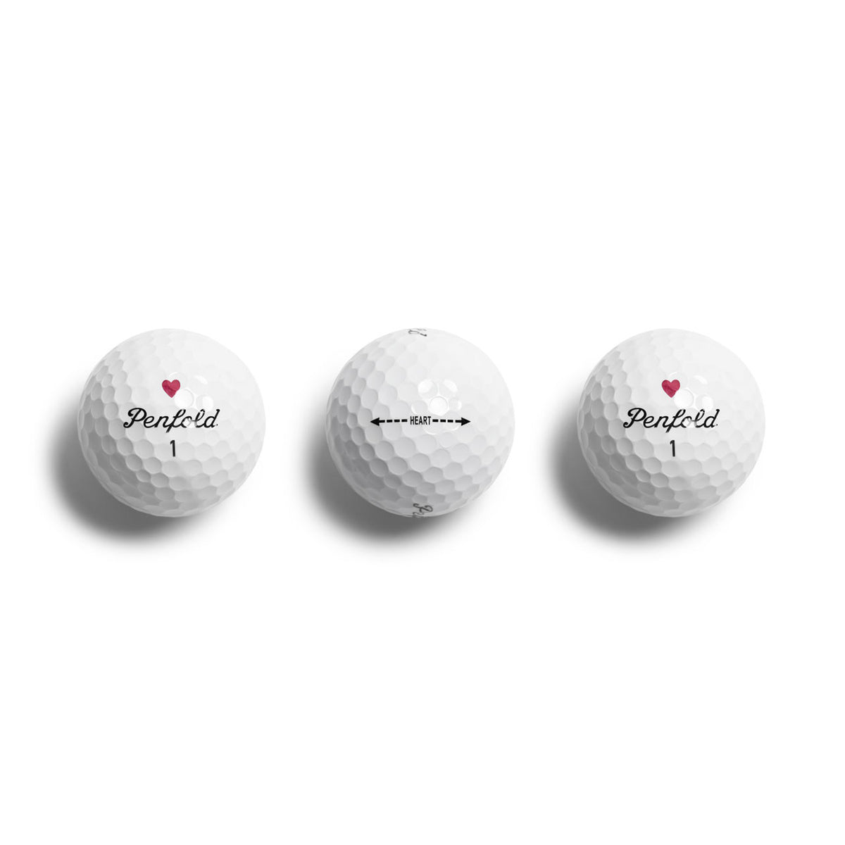 Penfold x Uncrate Heart & Spade Golf Balls