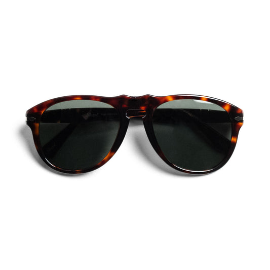 Persol 649 Sunglasses Havanna Frame Crystal Green Lens
