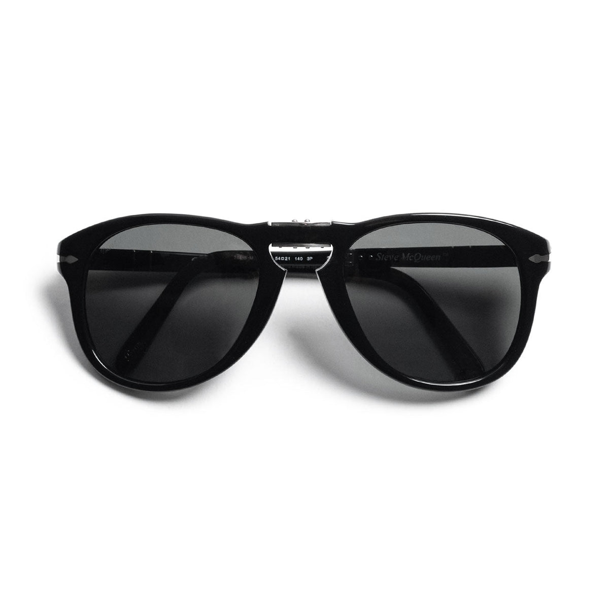 Persol 714 Steve McQueen Sunglasses Black Grey Polar