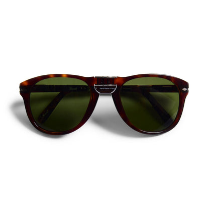 Persol 714 Steve McQueen Sunglasses Havanna Green Polar