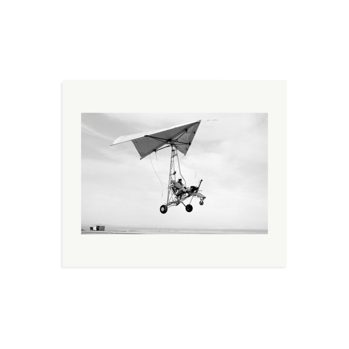 Edwards Air Force Base Paraglider Landing Framed Print Print Only Large