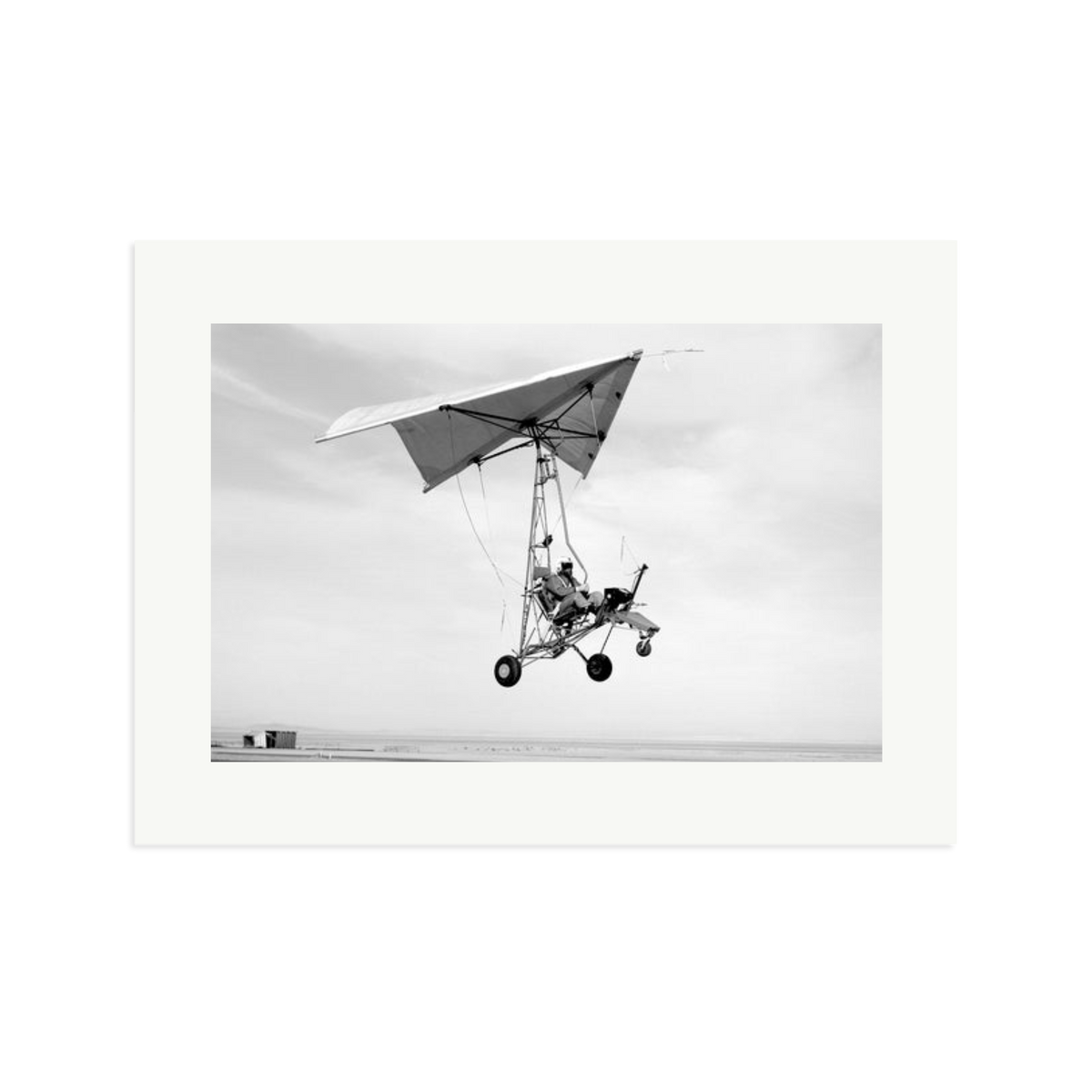 Edwards Air Force Base Paraglider Landing Framed Print Print Only XL