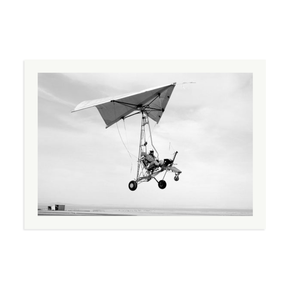 Edwards Air Force Base Paraglider Landing Framed Print Print Only XXL