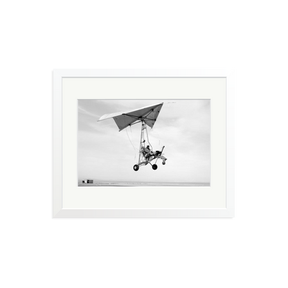 Edwards Air Force Base Paraglider Landing Framed Print White Medium