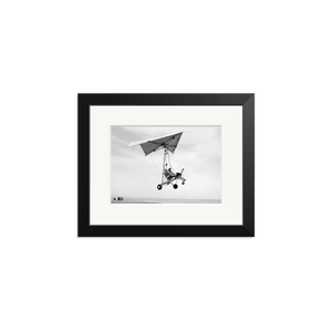 Edwards Air Force Base Paraglider Landing Framed Print Black Small