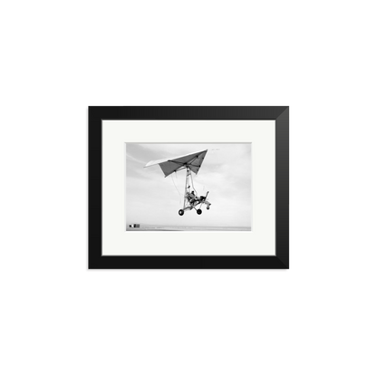 Edwards Air Force Base Paraglider Landing Framed Print Black Small