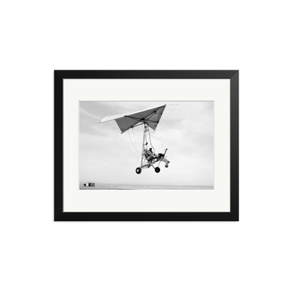 Edwards Air Force Base Paraglider Landing Framed Print Black Medium