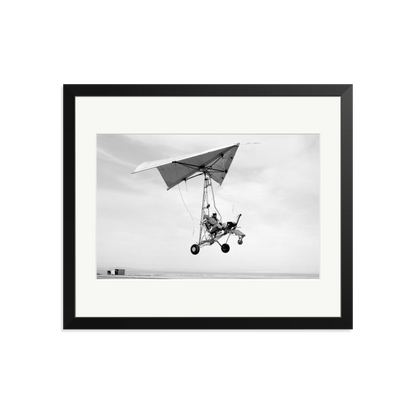 Edwards Air Force Base Paraglider Landing Framed Print Black Large