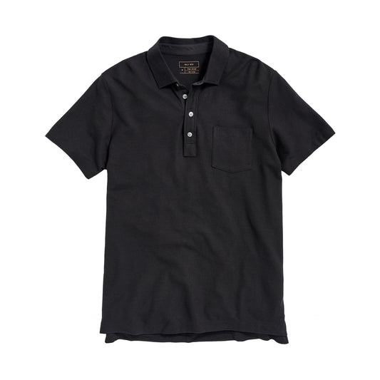 Billy Reid Pique Pensacola Polo Black
