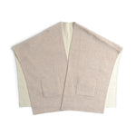 Pissenlit Reversible Cashmere Silk Cape - Oatmeal / Beige