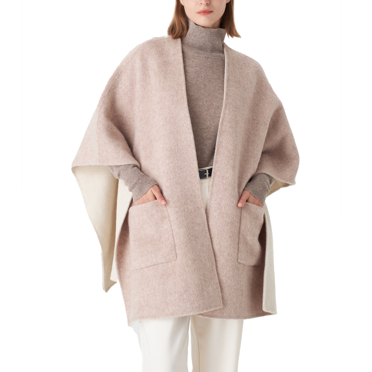 Pissenlit Reversible Cashmere Silk Cape