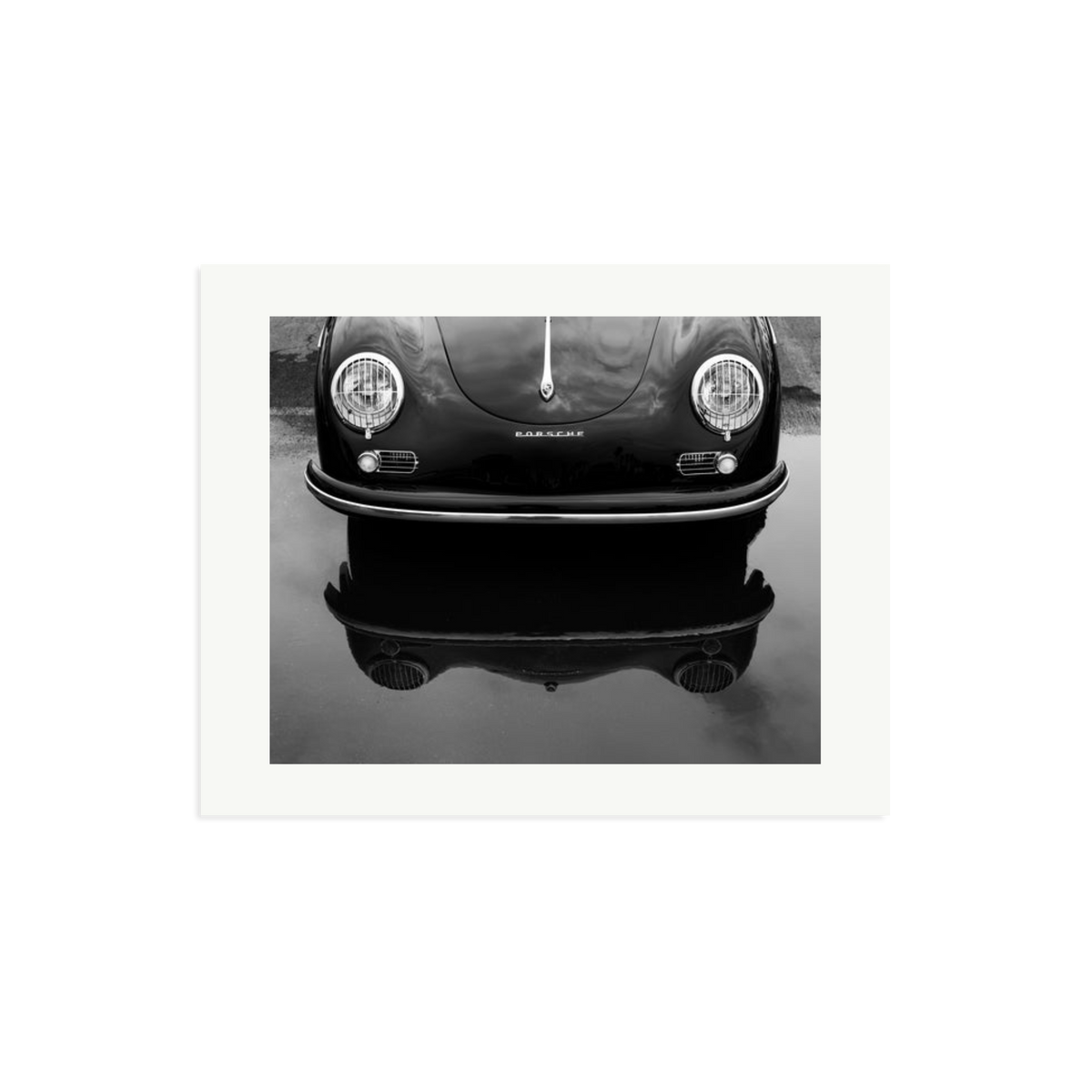 Porsche 356 Nose Framed Print Print Only Medium