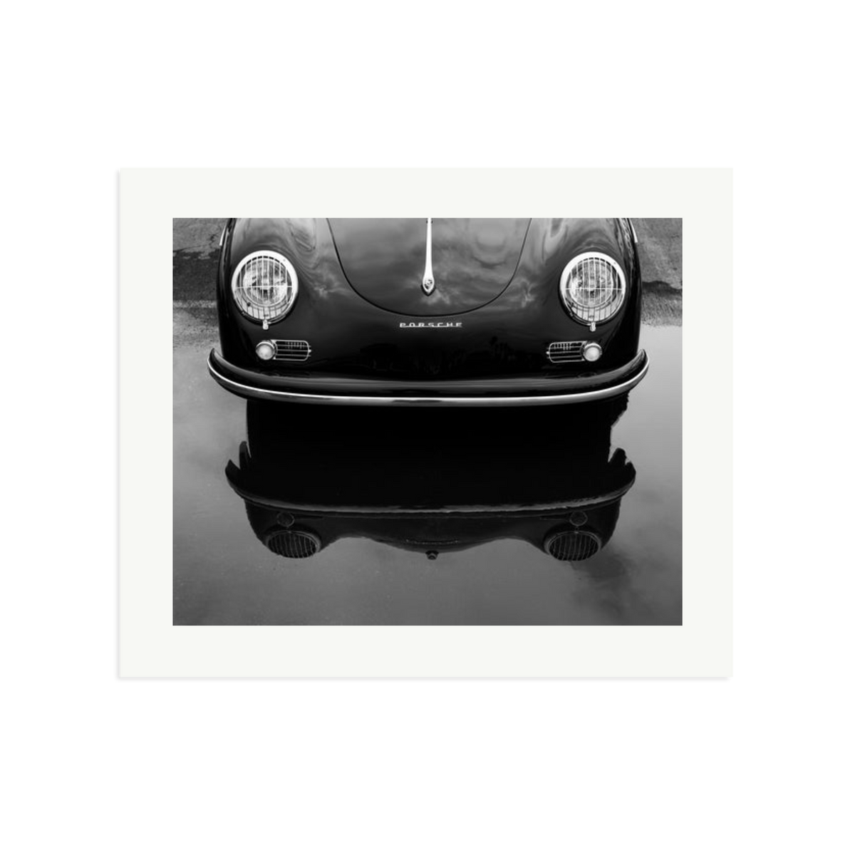 Porsche 356 Nose Framed Print Print Only Large
