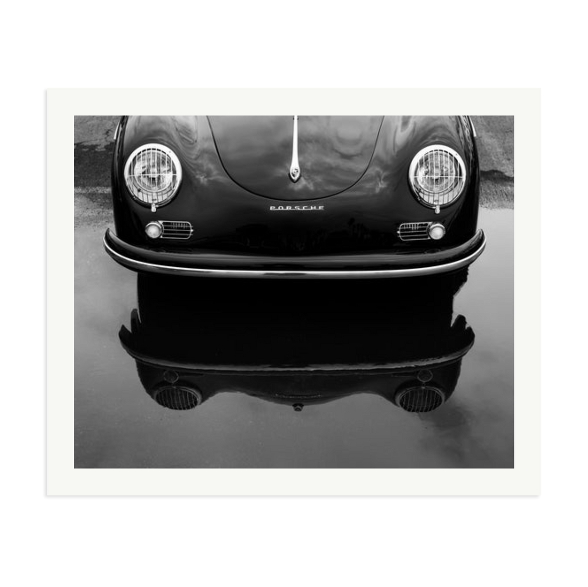 Porsche 356 Nose Framed Print Print Only XXL