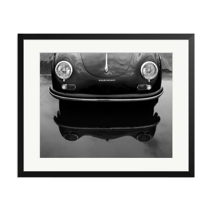 Porsche 356 Nose Framed Print Black XL