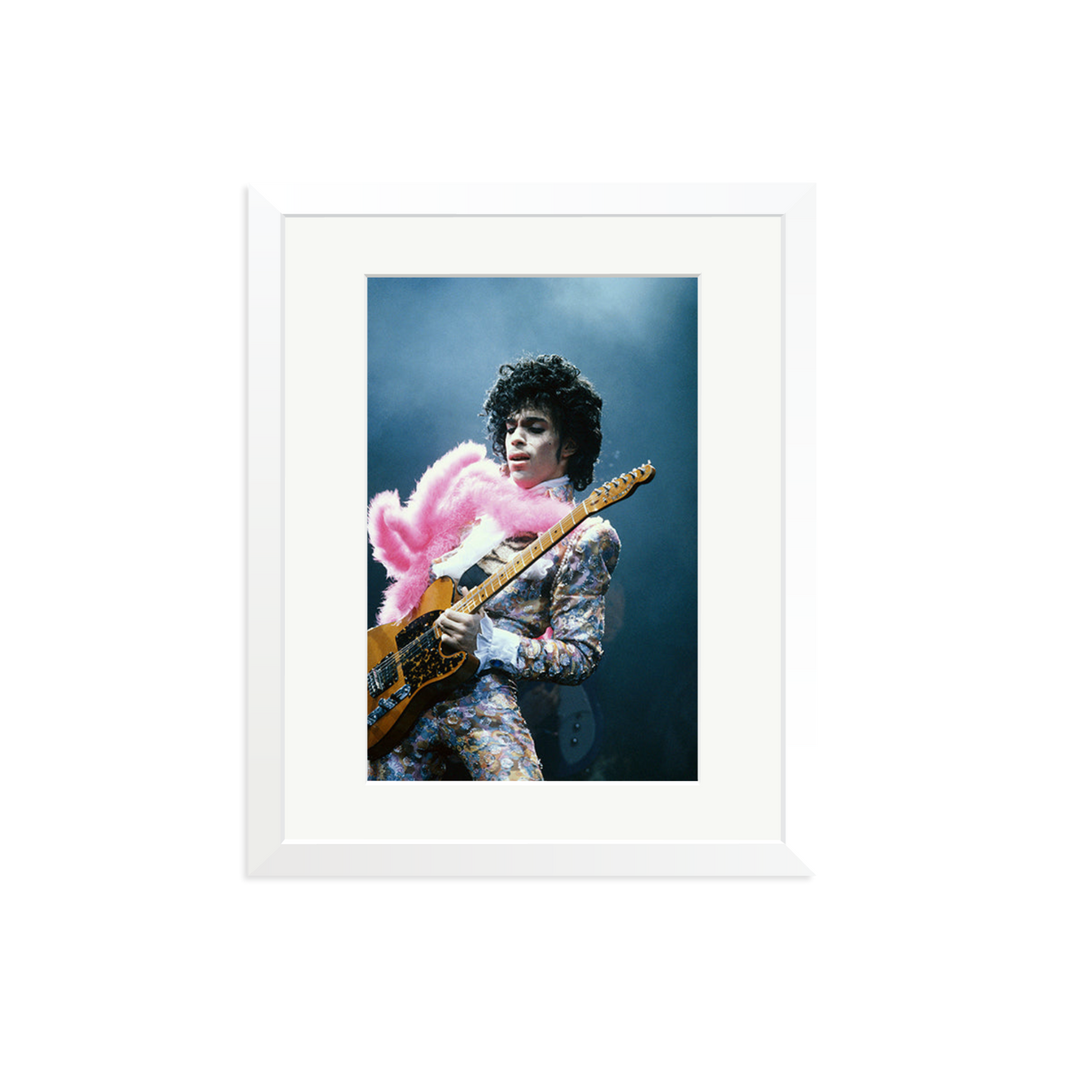 Prince in Los Angeles 1985 White Medium