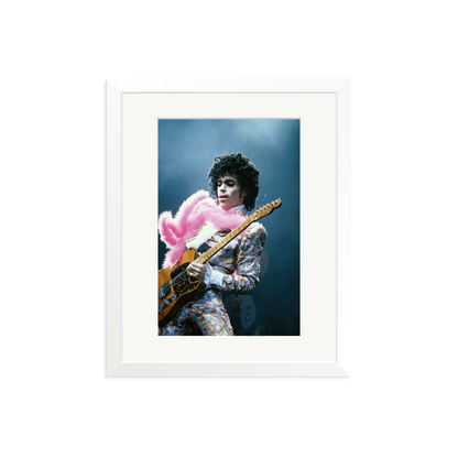 Prince in Los Angeles 1985 White Medium