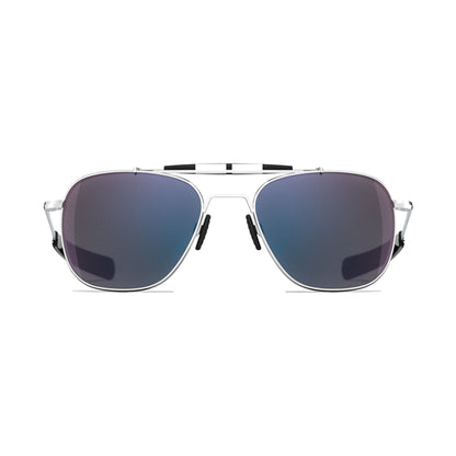 Randolph x Shelby Aviator II Sunglasses Matte Chrome