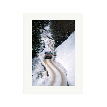 Range Rover Classic in the Alps Framed Print Print Only XL