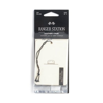 Ranger Station Car Cologne Leather + Pine