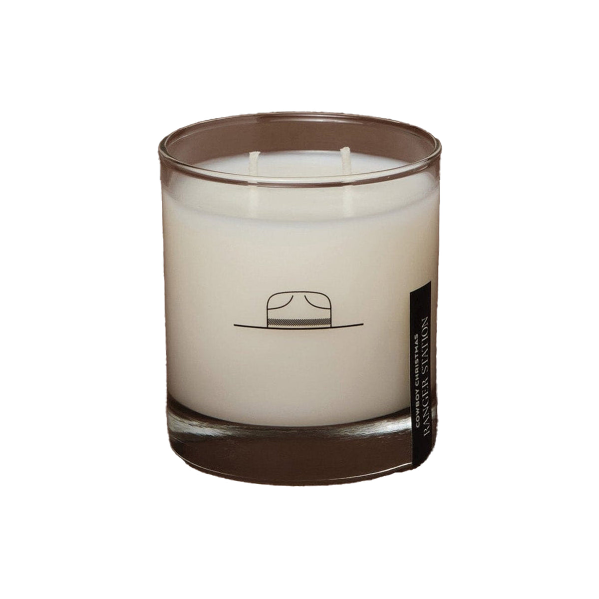 Ranger Station Cowboy Christmas Candle