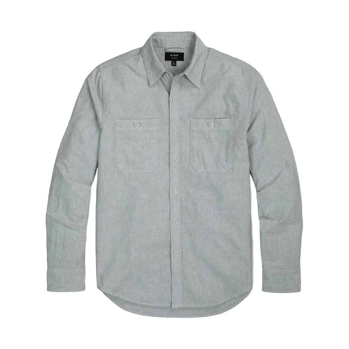 Rivay Bridges Oxford Workshirt in Olive Olive