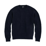 Rivay Sonny Waffle Sweater in Navy - Navy
