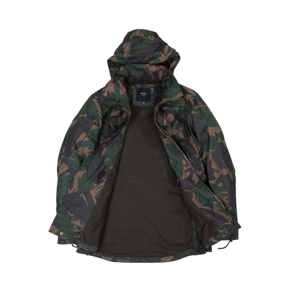 Rivay Waxed Cotton Camo Field Jacket