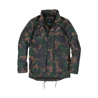 Rivay Waxed Cotton Camo Field Jacket British Woodlands Camo