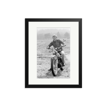 Robert Redford by Terry O'Neill 1975 Framed Print Black Medium