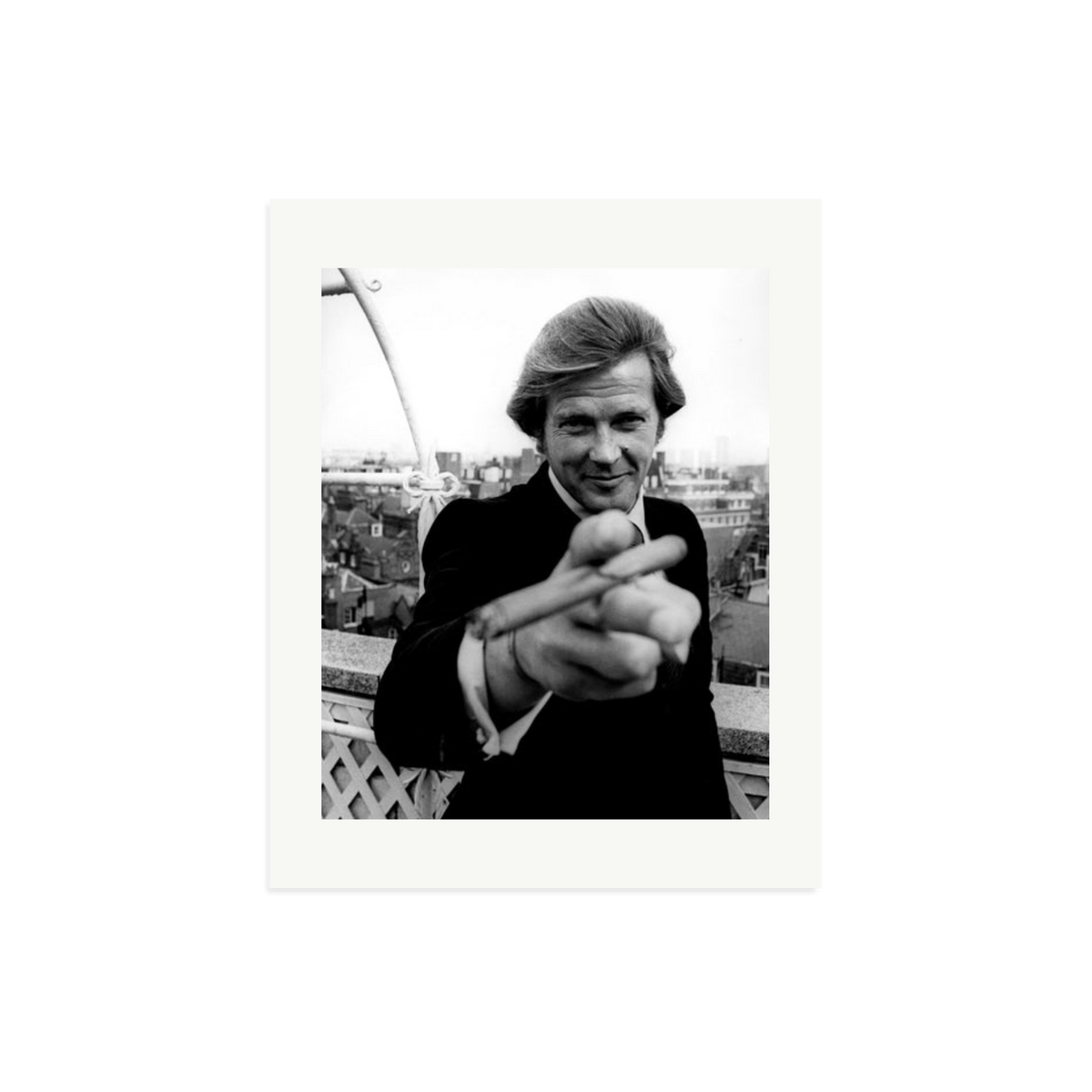 Roger Moore 1972 Bond Announcement Photo Print Only Medium