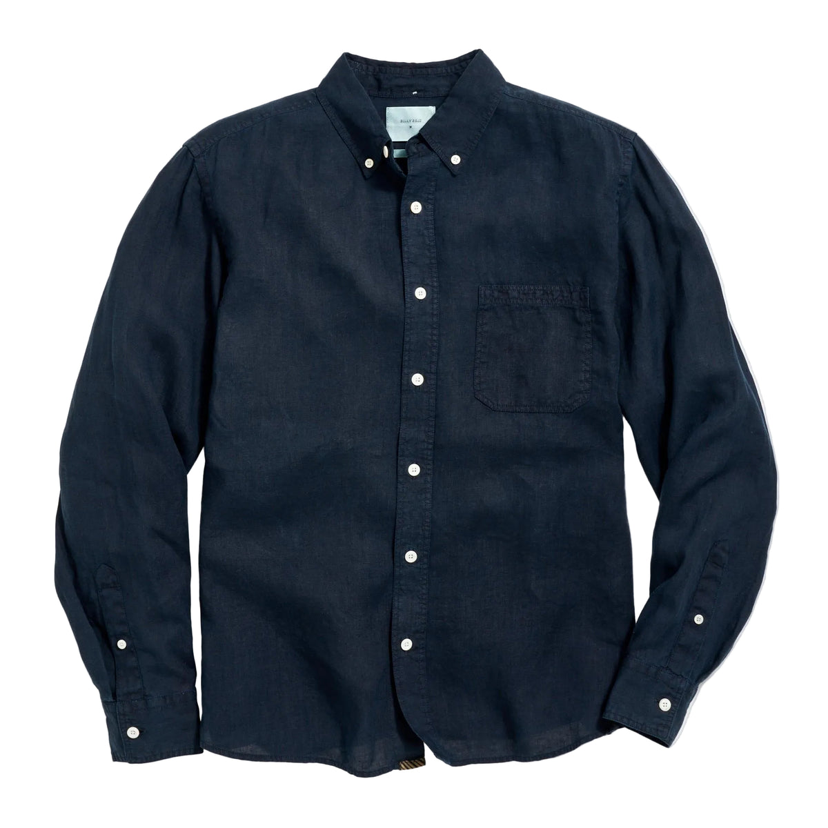 Billy Reid Tuscumbia Linen Shirt Button Down Carbon Blue