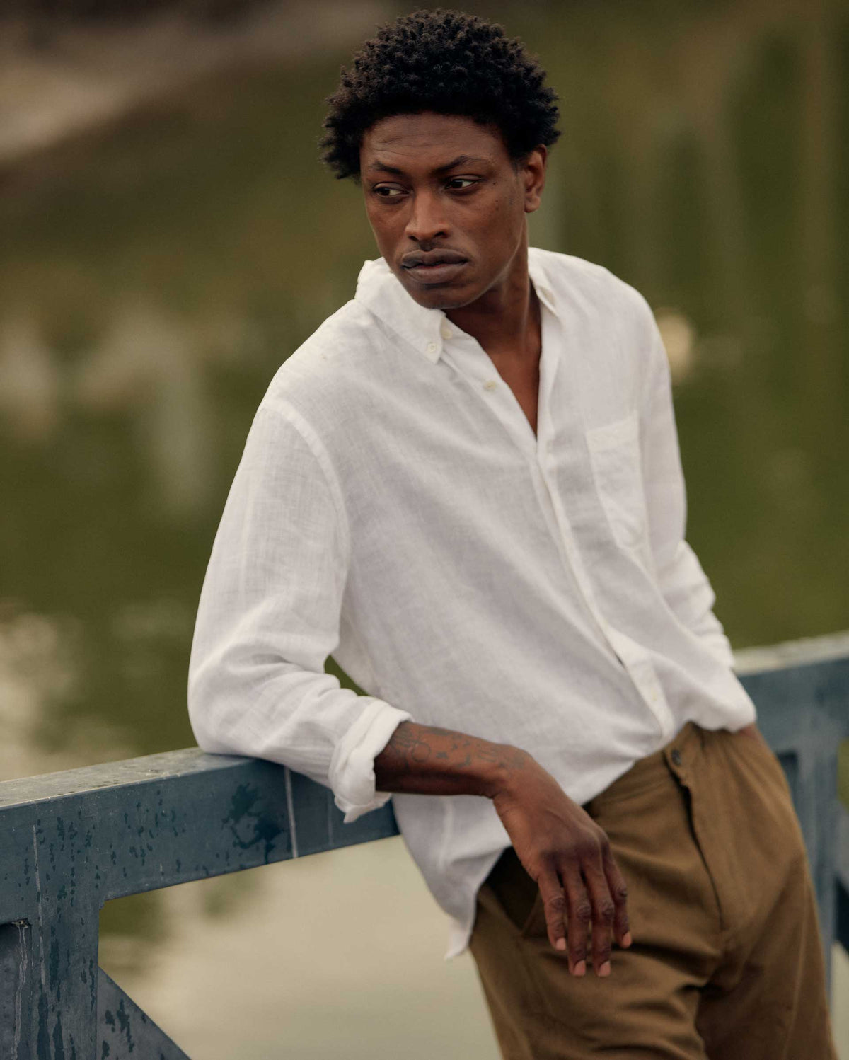 Billy Reid Tuscumbia Linen Shirt Button Down