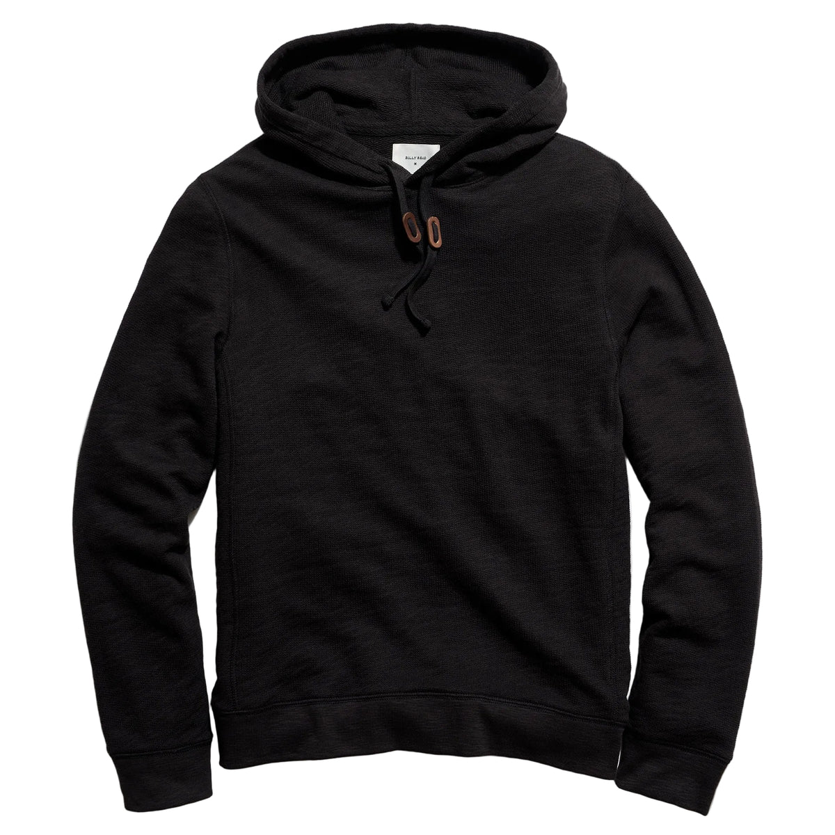 Billy Reid French Terry Hoodie Pullover Black