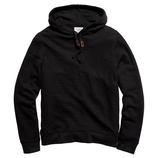 Billy Reid French Terry Hoodie Pullover Black