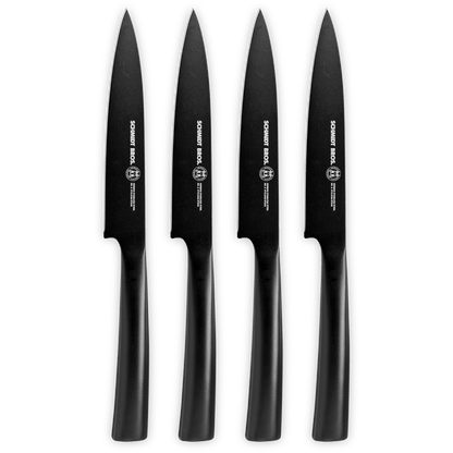 Schmidt Bros. Jet Black, 4-Piece Steak Knife Set