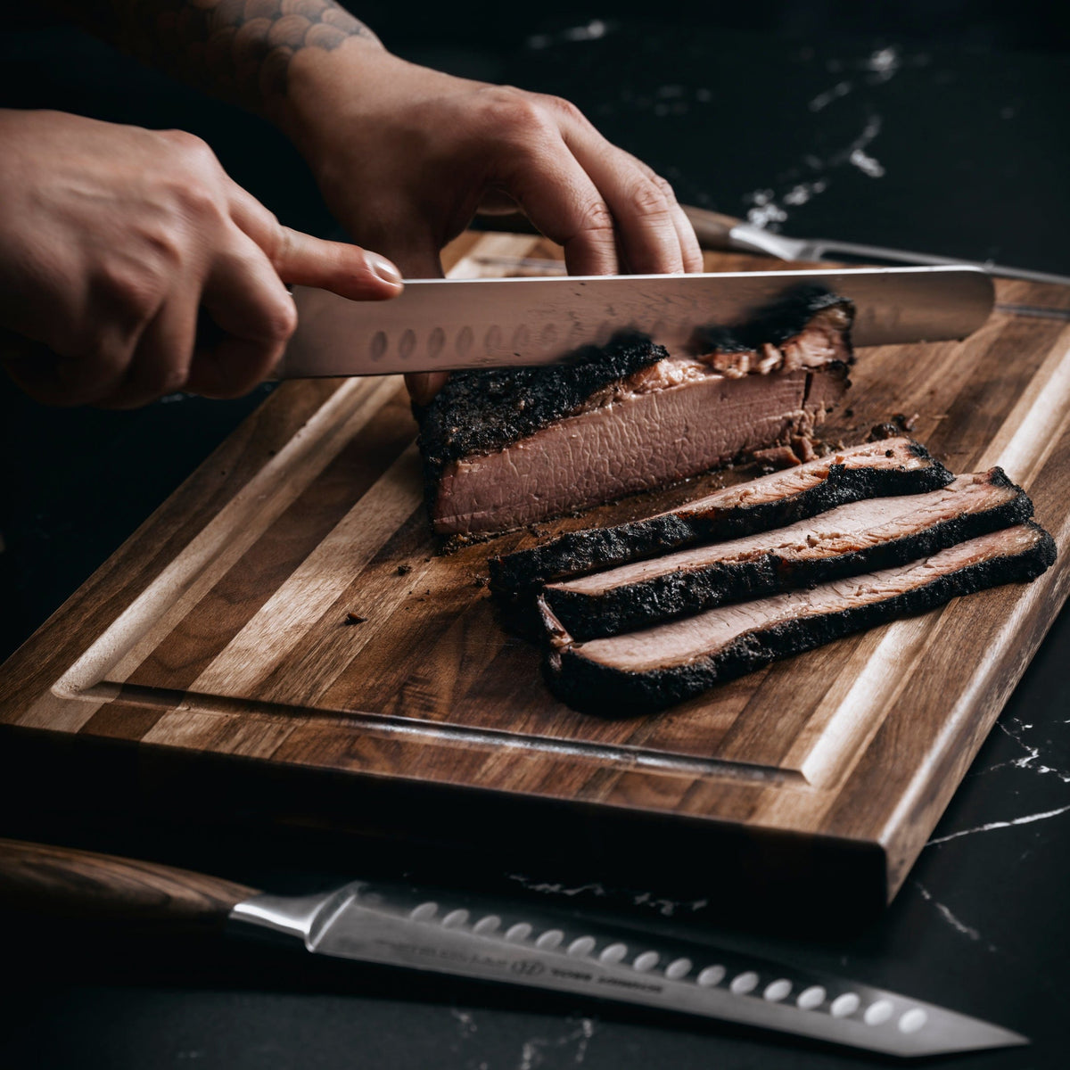 Schmidt Bros. Zebra Wood BBQ 6-Piece Knife Set