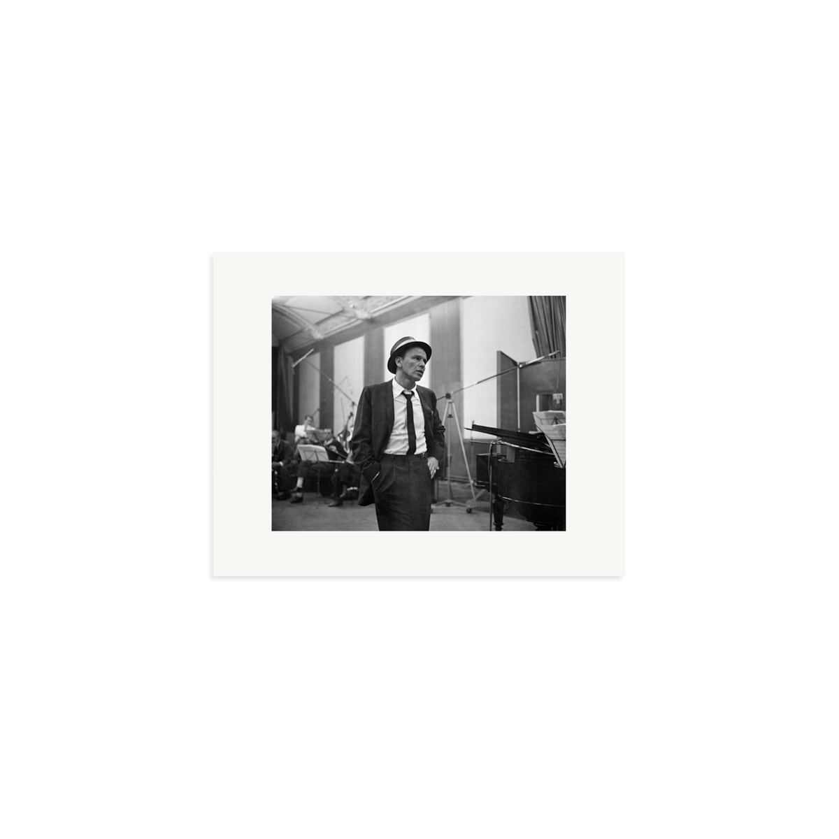 Frank Sinatra Recording 1964 Framed Print Print Only Small