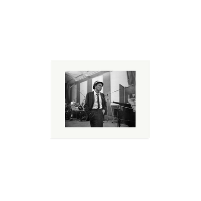 Frank Sinatra Recording 1964 Framed Print Print Only Small