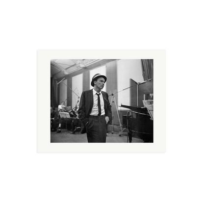 Frank Sinatra Recording 1964 Framed Print Print Only Medium