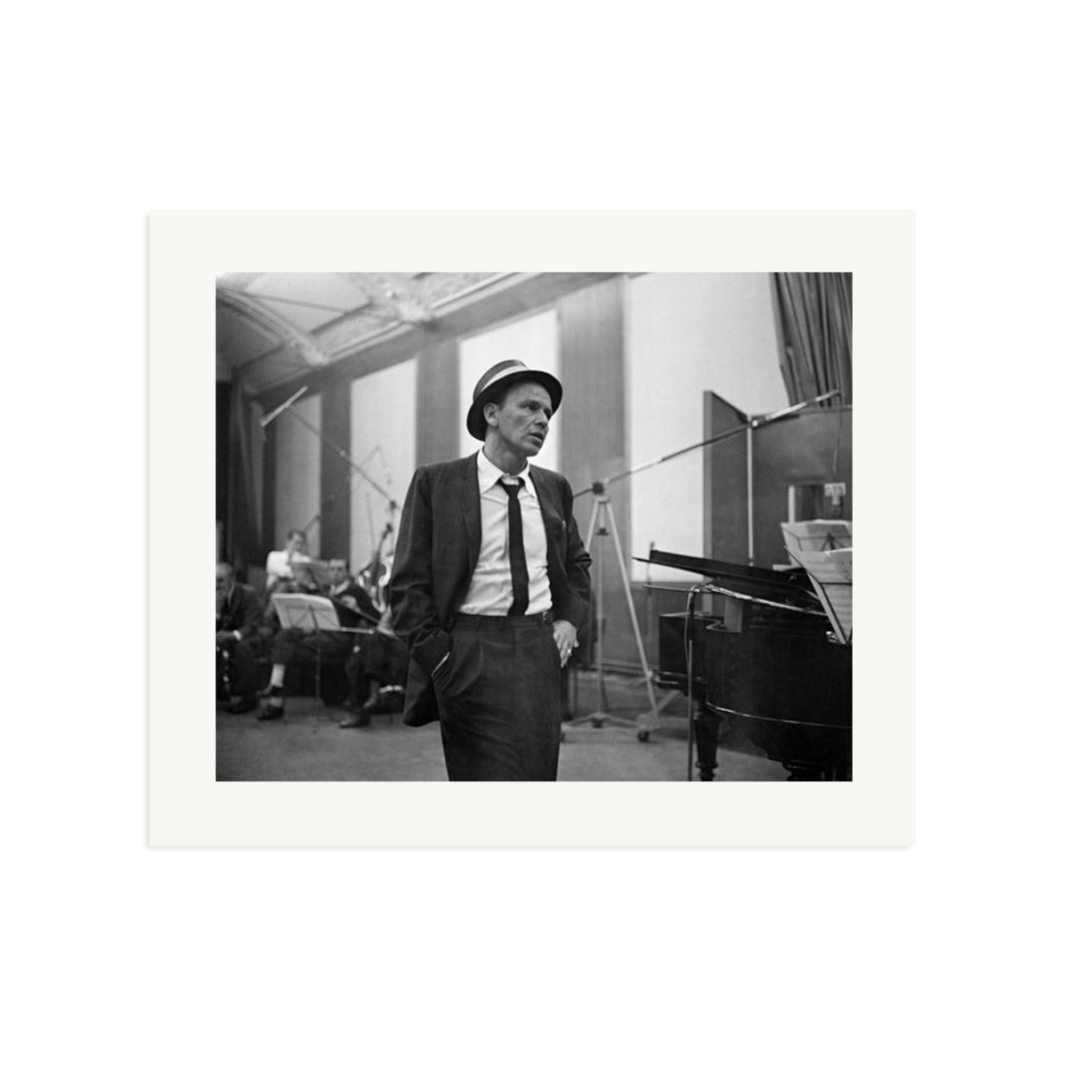 Frank Sinatra Recording 1964 Framed Print Print Only Large