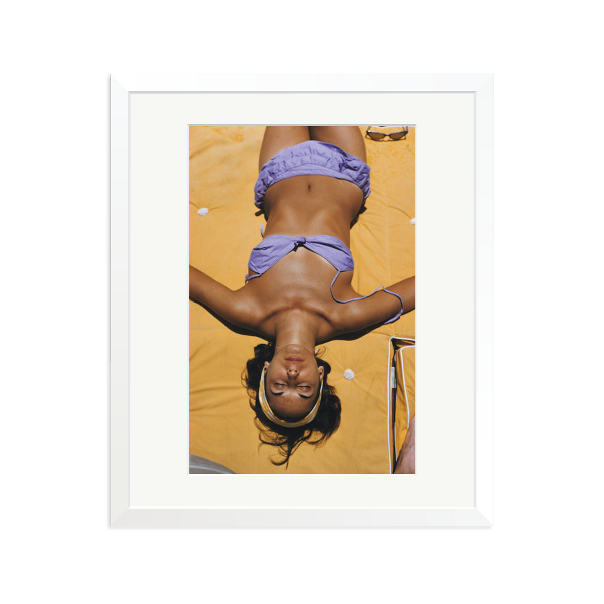 Slim Aarons 'Bianca Volpato' White Large