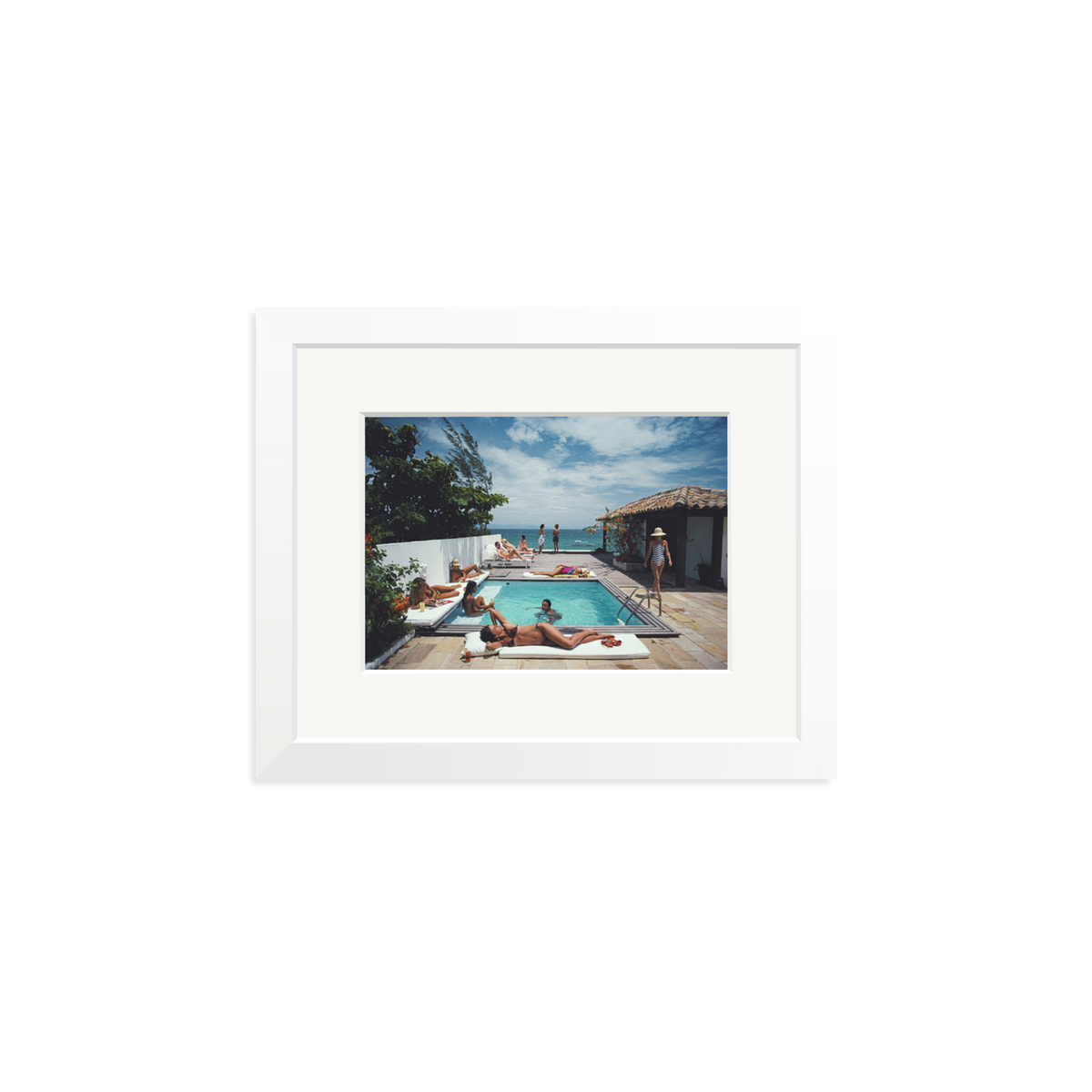 Slim Aarons 'Buzios' White Small
