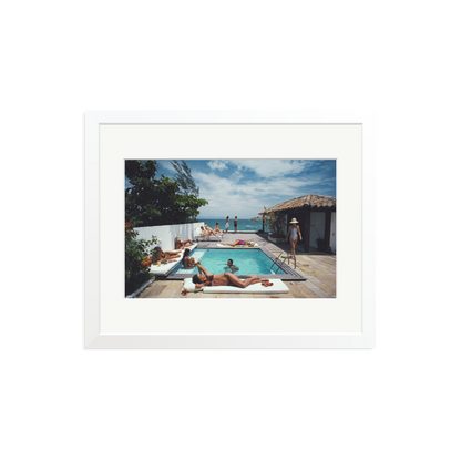 Slim Aarons 'Buzios' White Medium
